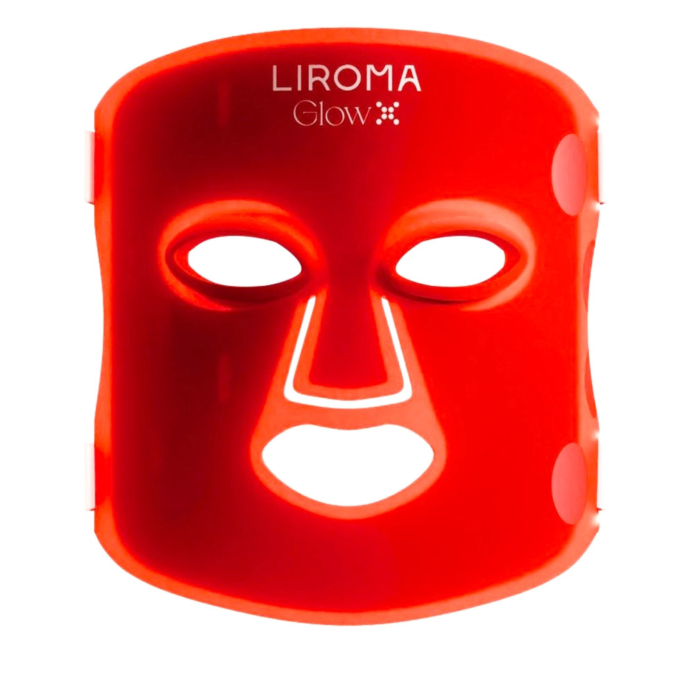 Vooraanzicht van het Liroma GLOW LED-gezichtsmasker